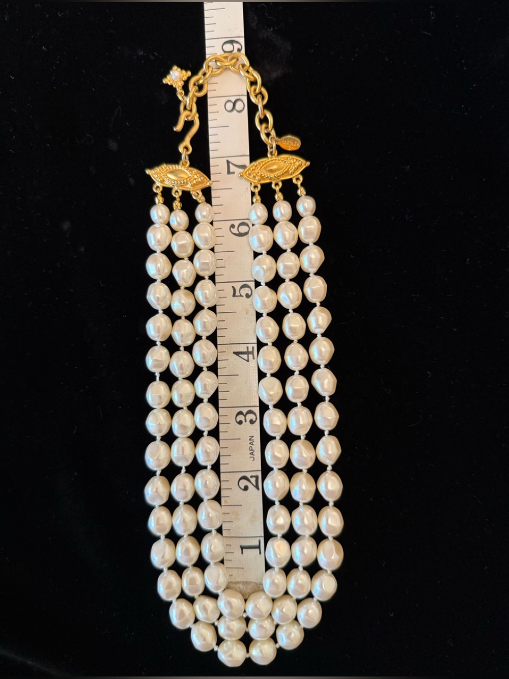 Vintage Carolee Triple-Strand Baroque Pearls - Picture 3 of 6